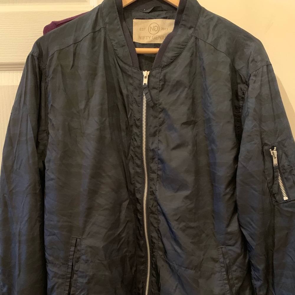 Nifty Genius Bomber Jacket in Came Print